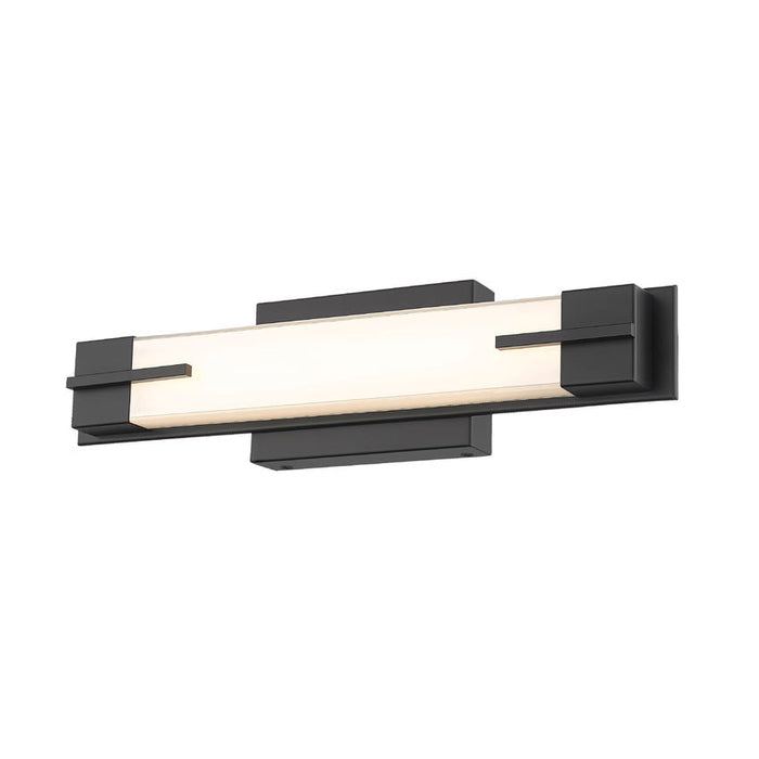 Z-Lite Chase Vanity Matte Black LED 1 Light 4100-18W-MB-LED | theLightShop