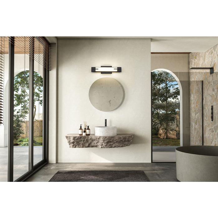Z-Lite Chase Vanity Matte Black LED 1 Light 4100-18W-MB-LED | theLightShop