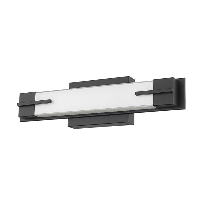 Z-Lite Chase Vanity Matte Black LED 1 Light 4100-18W-MB-LED | theLightShop