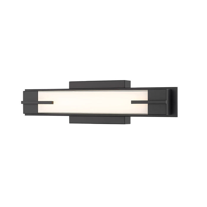 Z-Lite Chase Vanity Matte Black LED 1 Light 4100-18W-MB-LED | theLightShop