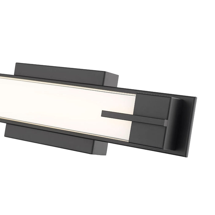 Z-Lite Chase Vanity Matte Black LED 1 Light 4100-18W-MB-LED | theLightShop