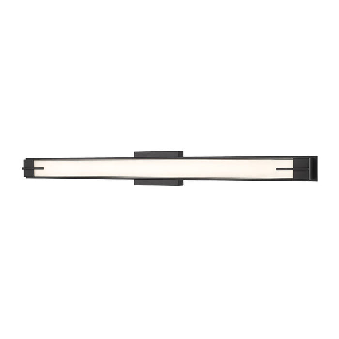 Z-Lite Chase Vanity Matte Black LED 1 Light 43 Inch 4100-43W-MB-LED | theLightShop