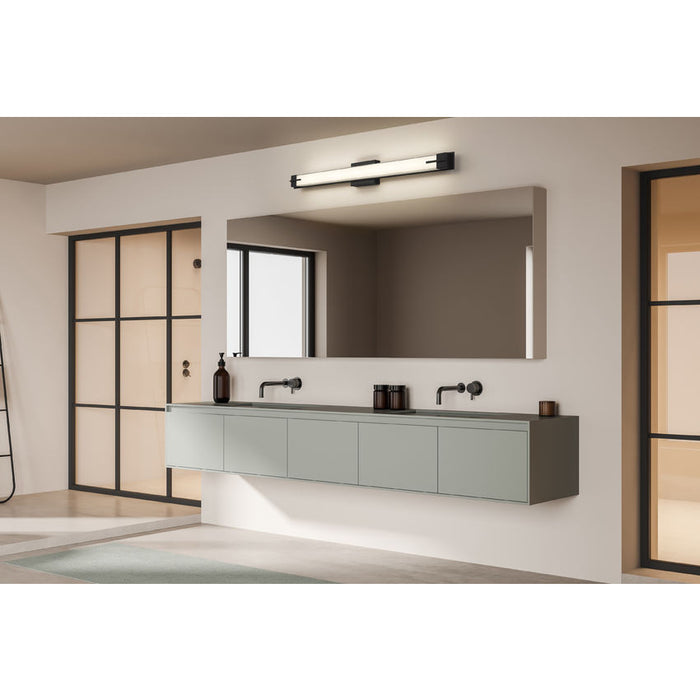 Z-Lite Chase Vanity Matte Black LED 1 Light 43 Inch 4100-43W-MB-LED | theLightShop