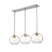 Z-Lite Chloe Brushed Nickel Island-Billiard 490P10-3L-BN | theLightShop