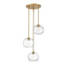 Z-Lite Chloe Olde Brass Pendant 490P10-3R-OBR | theLightShop