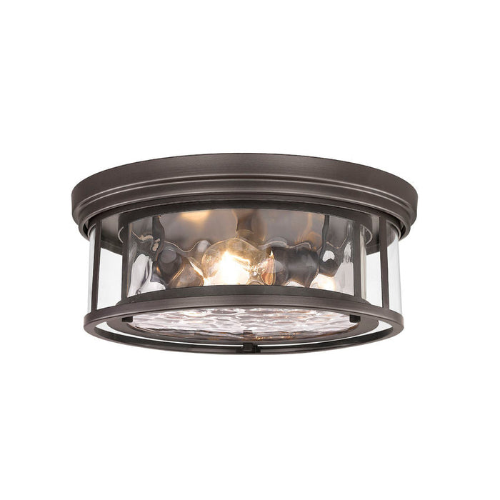 Z-Lite Clarion Bronze 3 Light Flushmount 493F3-BRZ | theLightShop