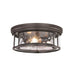 Z-Lite Clarion Bronze 3 Light Flushmount 493F3-BRZ | theLightShop