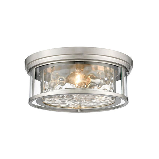 Z-Lite Clarion Brushed Nickel 3 Light Flushmount 493F3-BN | theLightShop