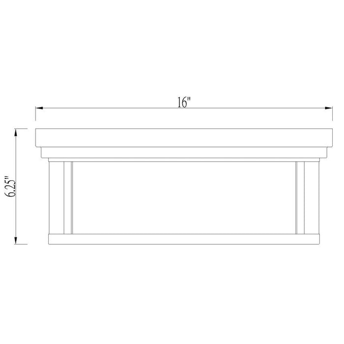 Z-Lite Clarion Matte Black 3 Light Flushmount 493F3-MB | theLightShop