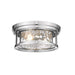 Z-Lite Clarion Polished Nickel 2 Light Flushmount 493F2-PN | theLightShop