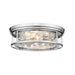 Z-Lite Clarion Polished Nickel 4 Light Flushmount 493F4-PN | theLightShop