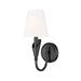 Z-Lite Claudelle 1 Light Wall Sconce - Matte Black