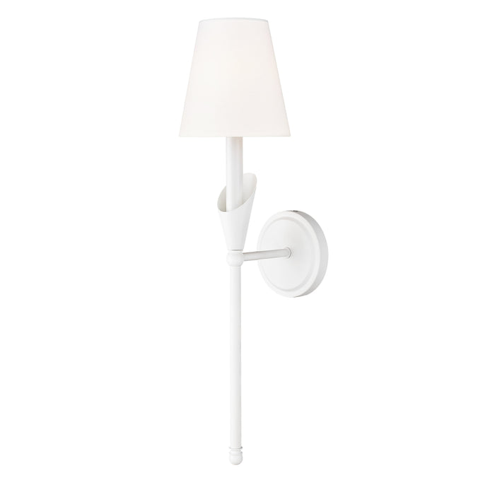 Z-Lite Claudelle 1 Light Wall Light - Textured White