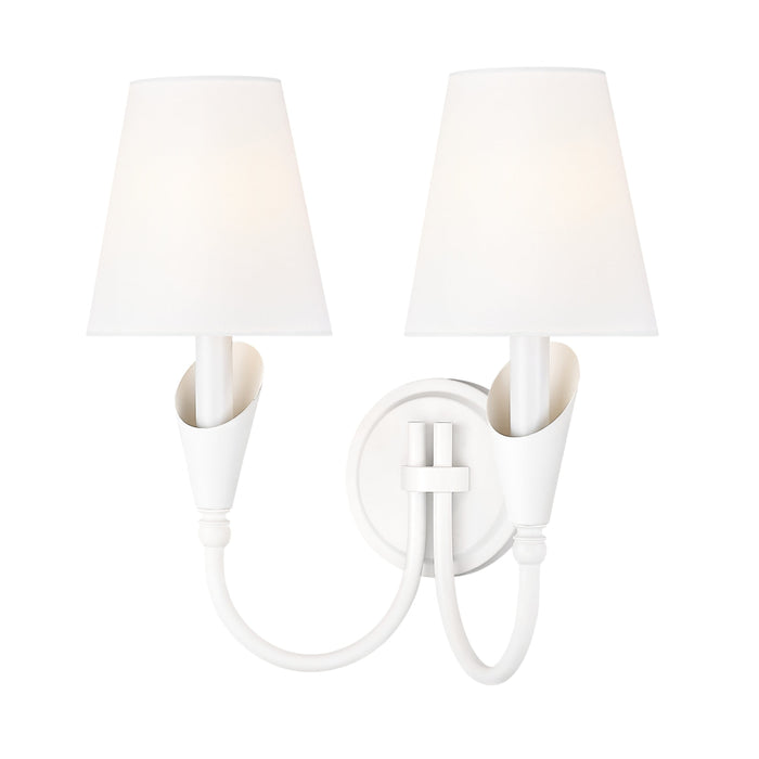 Z-Lite Claudelle 2 Light Wall Sconce - Textured White