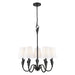 Z-Lite Claudelle 5 Light Chandelier - Matte Black