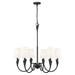 Z-Lite Claudelle 6 Light Chandelier (32’’) - Matte Black