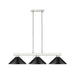 Z-Lite Cobalt Brushed Nickel 3 Light Billiard Light 152BN-MMB | theLightShop