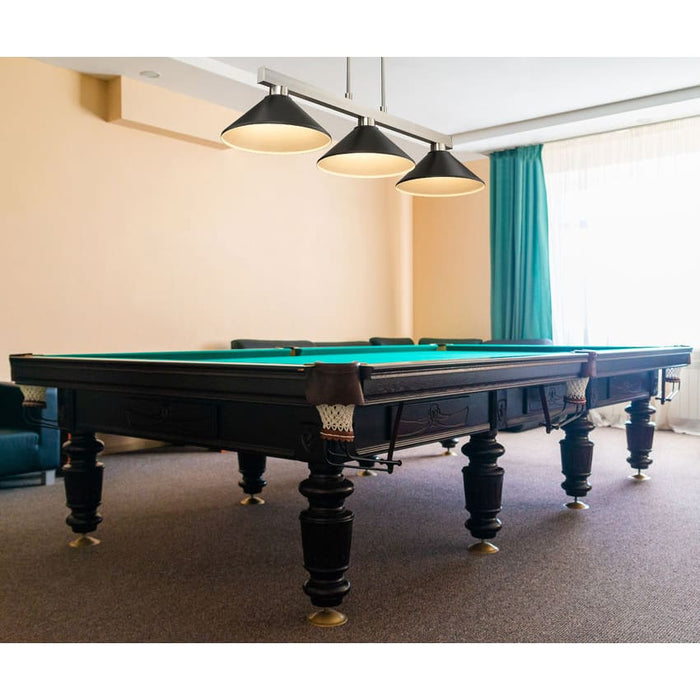 Z-Lite Cobalt Brushed Nickel 3 Light Billiard Light 152BN-MMB | theLightShop