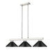 Z-Lite Cobalt Brushed Nickel 3 Light Billiard Light 152BN-MMB | theLightShop