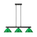 Z-Lite Cobalt Matte Black 3 Light Billiard Light 152MB-PGR | theLightShop