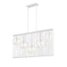 Z-Lite Contour White Island-Billiard 801-5L-WH | theLightShop