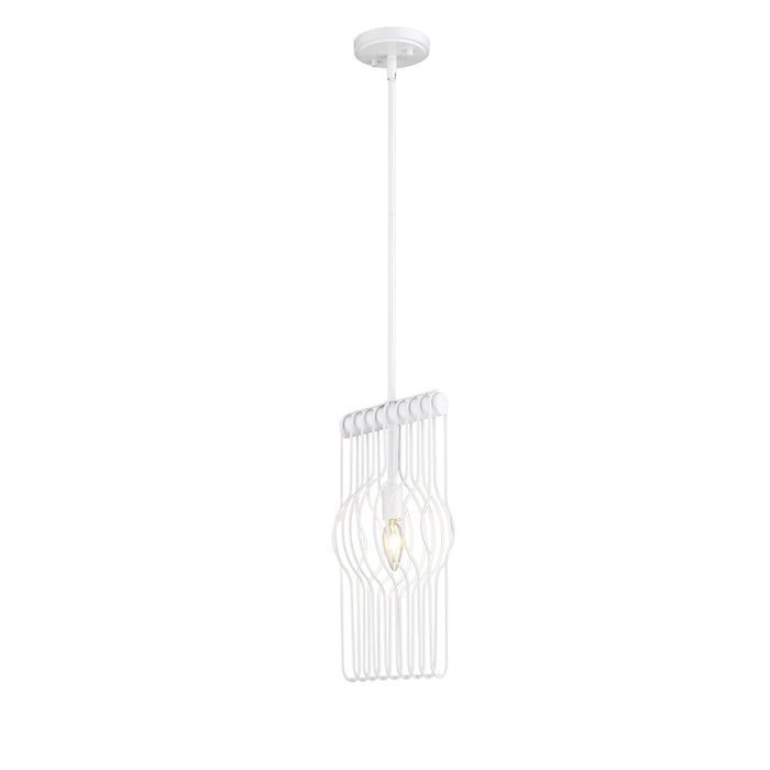 Z-Lite Contour White Mini-Pendant 801MP-WH | theLightShop
