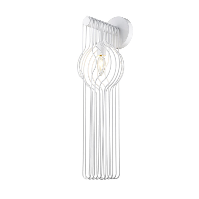 Z-Lite Contour White Wall Sconce 801-1SL-WH | theLightShop