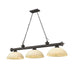 Z-Lite Cordon Bronze 3 Light Billiard 2306-3BRZ-DGM14 | theLightShop