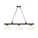 Z-Lite Cordon Bronze 3 Light Billiard 2306-3BRZ-PWH | theLightShop