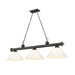 Z-Lite Cordon Bronze 3 Light Billiard 2306-3BRZ-PWH | theLightShop
