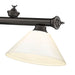 Z-Lite Cordon Bronze 3 Light Billiard 2306-3BRZ-PWH | theLightShop