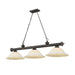 Z-Lite Cordon Bronze 3 Light Billiard 2306-3BRZ-WM16 | theLightShop