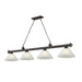 Z-Lite Cordon Bronze 4 Light Billiard 2306-4BRZ-AWL14 | theLightShop