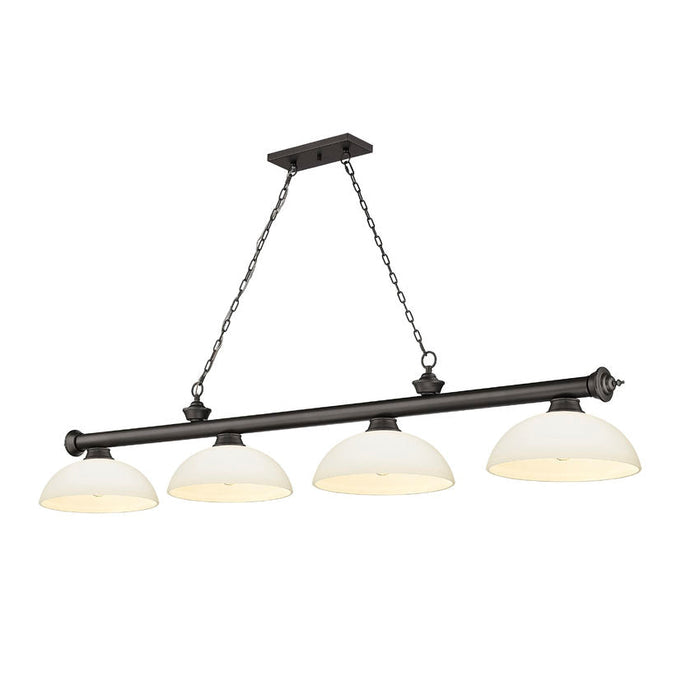 Z-Lite Cordon Bronze 4 Light Billiard 2306-4BRZ-DMO14 | theLightShop