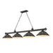 Z-Lite Cordon Bronze 4 Light Billiard 2306-4BRZ-SBRZ | theLightShop