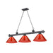 Z-Lite Cordon Bronze Plated 3 Light Billiard 2306-3BP-ARBG | theLightShop