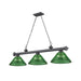 Z-Lite Cordon Bronze Plated 3 Light Billiard 2306-3BP-ARG | theLightShop