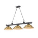 Z-Lite Cordon Bronze Plated 3 Light Billiard 2306-3BP-SRB | theLightShop