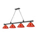 Z-Lite Cordon Bronze Plated 4 Light Billiard 2306-4BP-ARBG | theLightShop