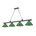 Z-Lite Cordon Bronze Plated 4 Light Billiard 2306-4BP-ARG | theLightShop