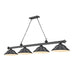 Z-Lite Cordon Bronze Plated 4 Light Billiard 2306-4BP-SBP | theLightShop