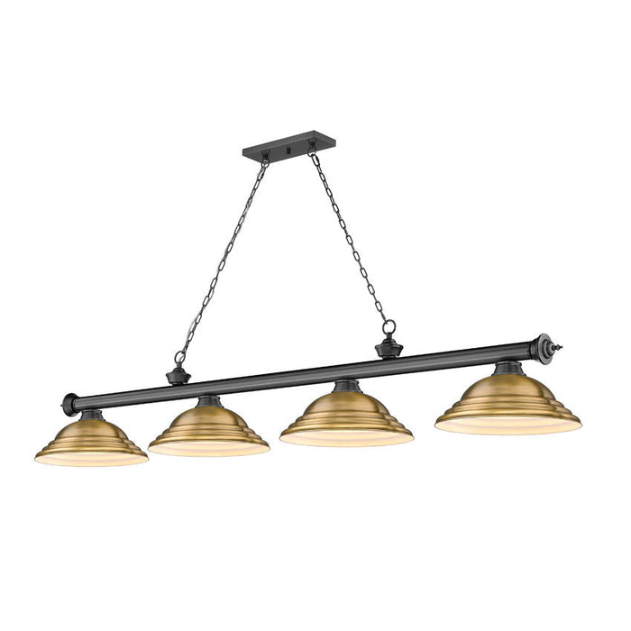 Z-Lite Cordon Bronze Plated 4 Light Billiard 2306-4BP-SRB | theLightShop