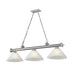 Z-Lite Cordon Brushed Nickel 3 Light Billiard 2306-3BN-AWL14 | theLightShop