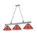 Z-Lite Cordon Brushed Nickel 3 Light Billiard 2306-3BN-PRD | theLightShop