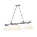 Z-Lite Cordon Brushed Nickel 3 Light Billiard 2306-3BN-PWH | theLightShop