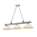 Z-Lite Cordon Brushed Nickel 3 Light Billiard 2306-3BN-WM16 | theLightShop