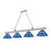 Z-Lite Cordon Brushed Nickel 4 Light Billiard 2306-4BN-ARDB | theLightShop