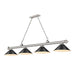 Z-Lite Cordon Brushed Nickel 4 Light Billiard 2306-4BN-MB15 | theLightShop