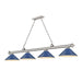 Z-Lite Cordon Brushed Nickel 4 Light Billiard 2306-4BN-MNB | theLightShop
