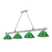 Z-Lite Cordon Brushed Nickel 4 Light Billiard 2306-4BN-PGR | theLightShop